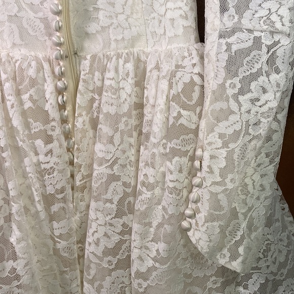 Vintage 1950’s white wedding dress. Size xs. 32” chest‎ 24” waist. Bag b53 ACE - Picture 6 of 9